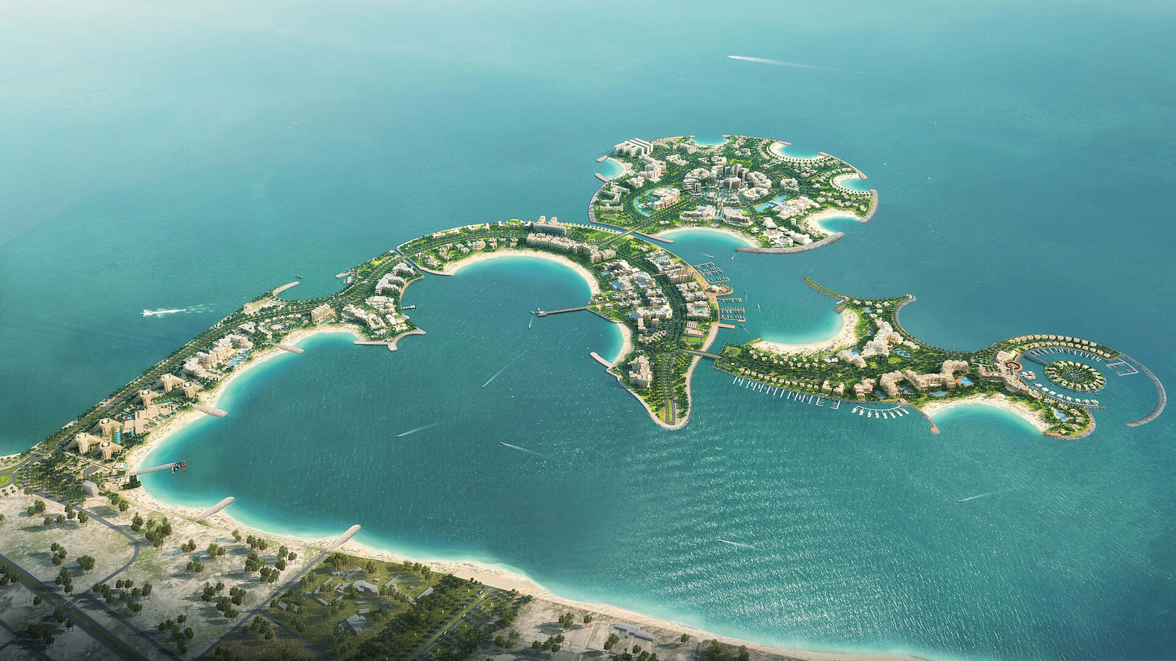 Al Marjan Island — aerial view