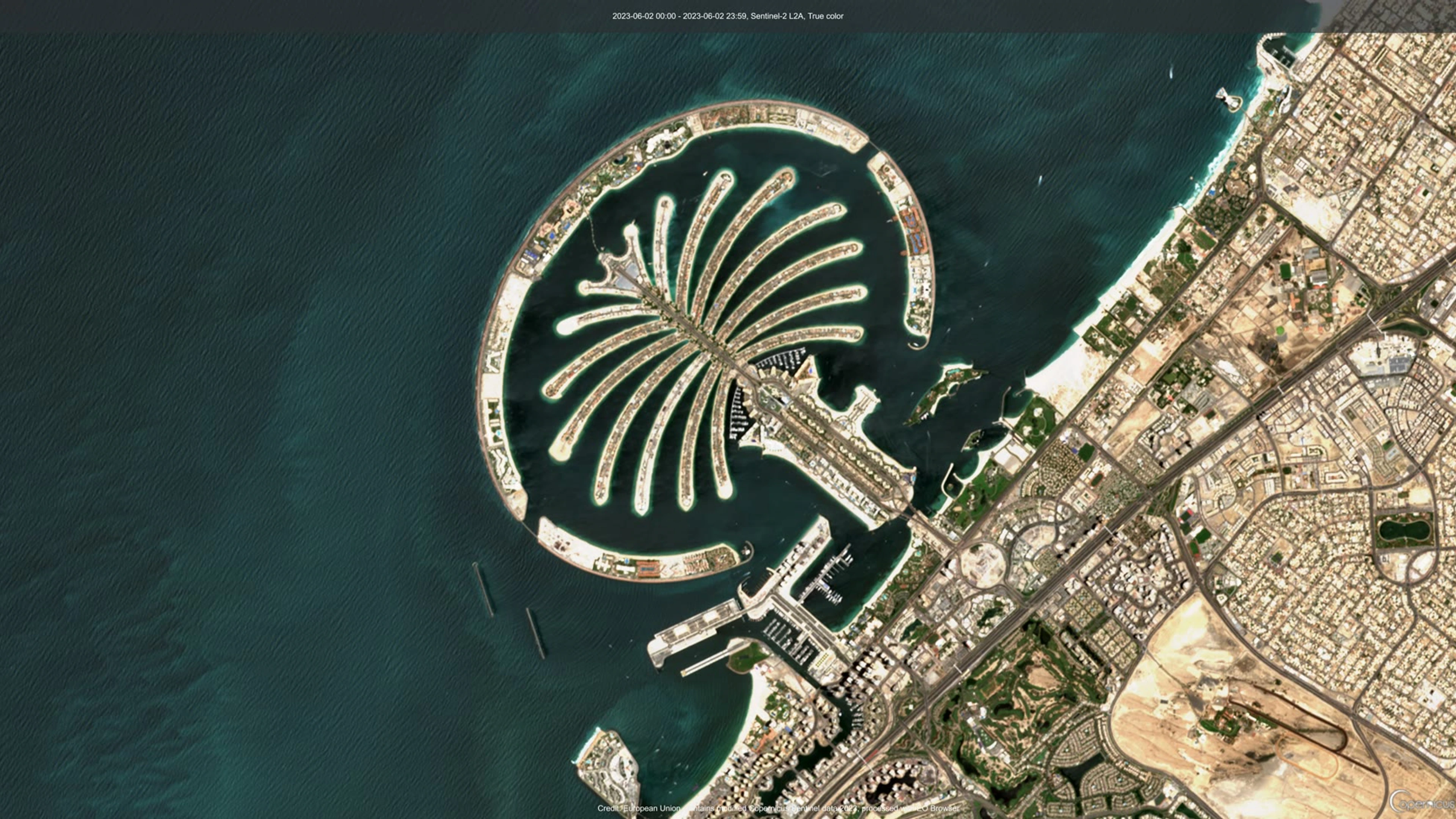 Palm Jumeirah — aerial view