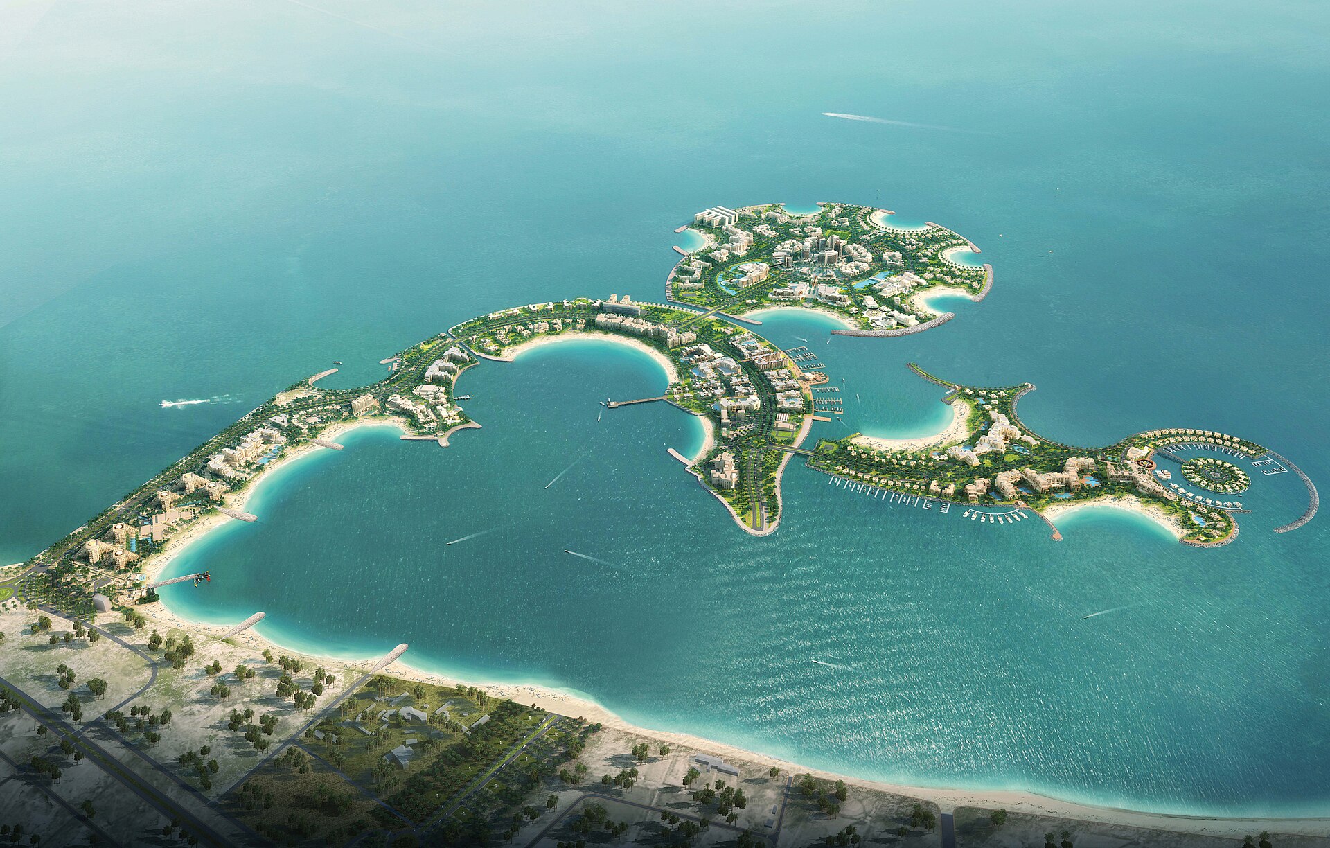 Al Marjan Island — aerial view