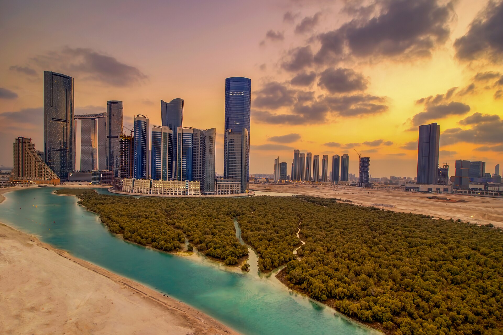 Al Reem Island — aerial view