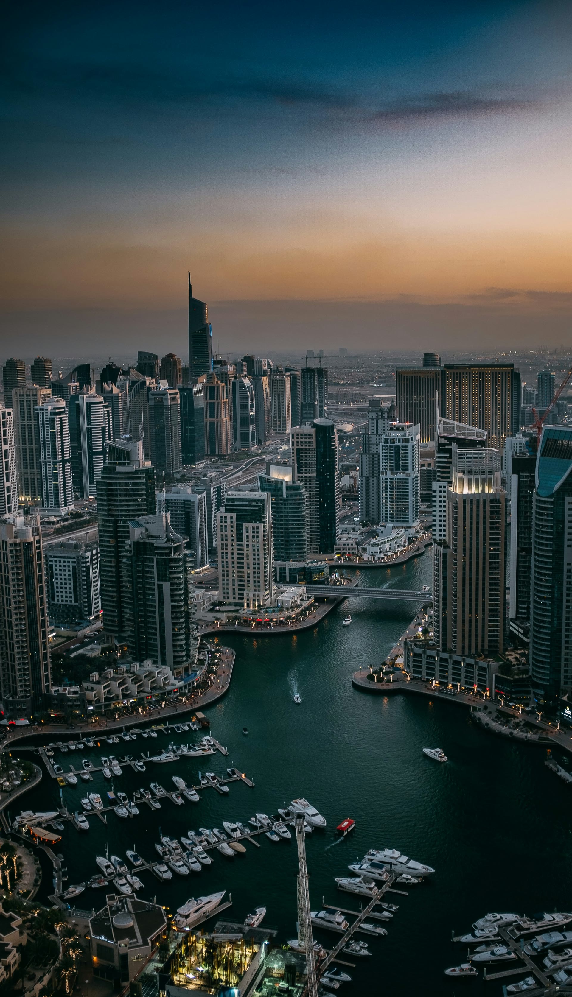 Dubai Marina — aerial view