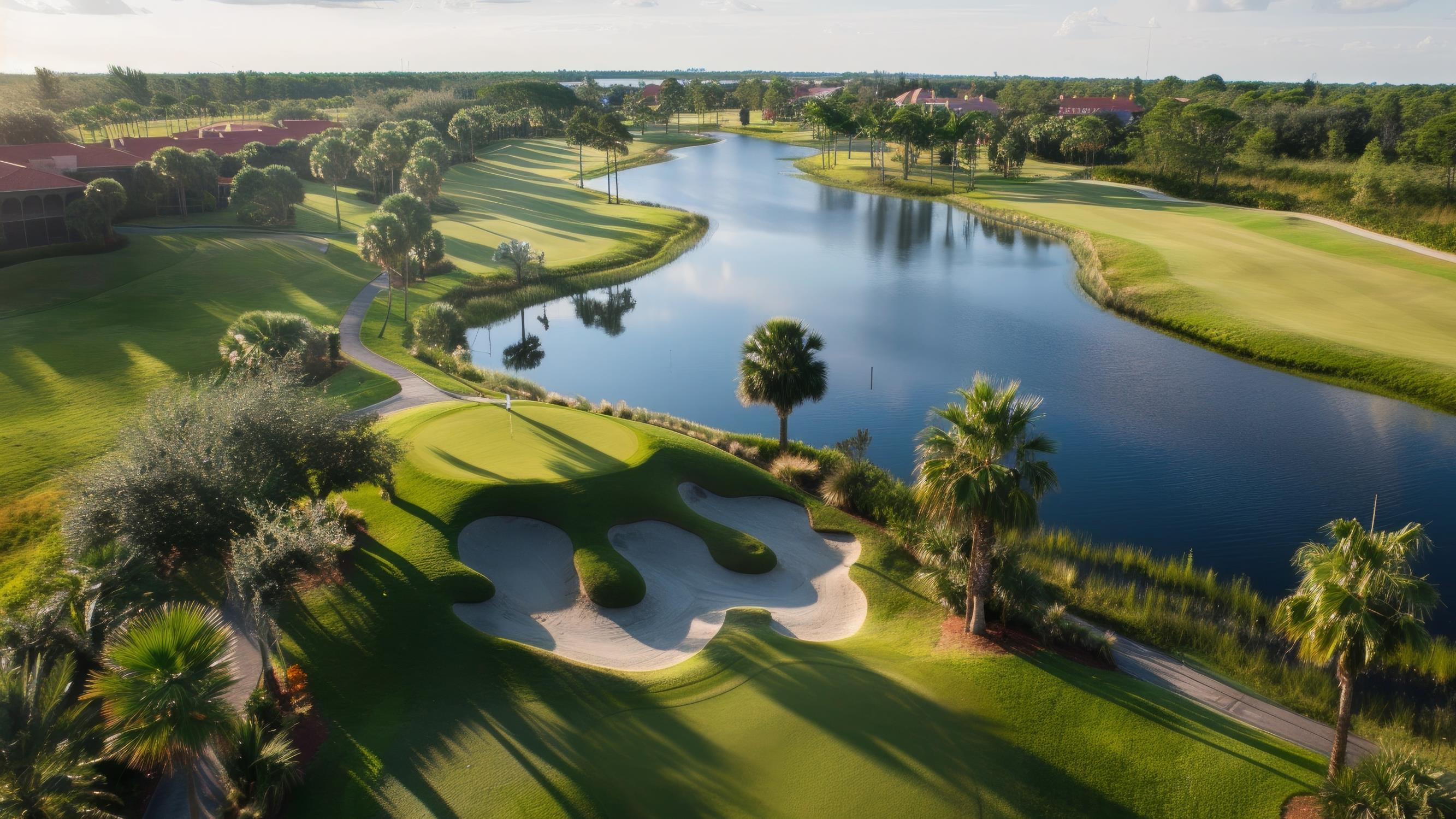 Jumeirah Golf Estates — aerial view