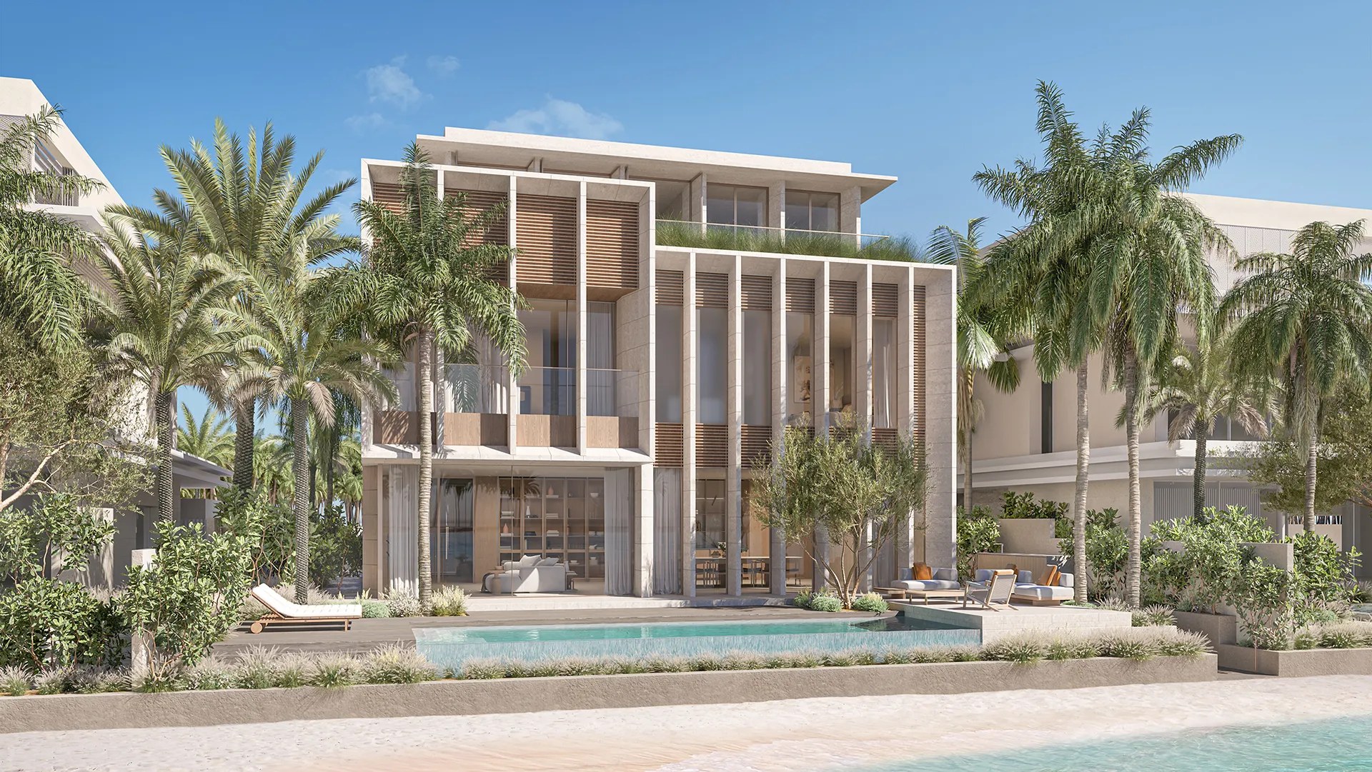 6BR Beach Villa · Waterfacing