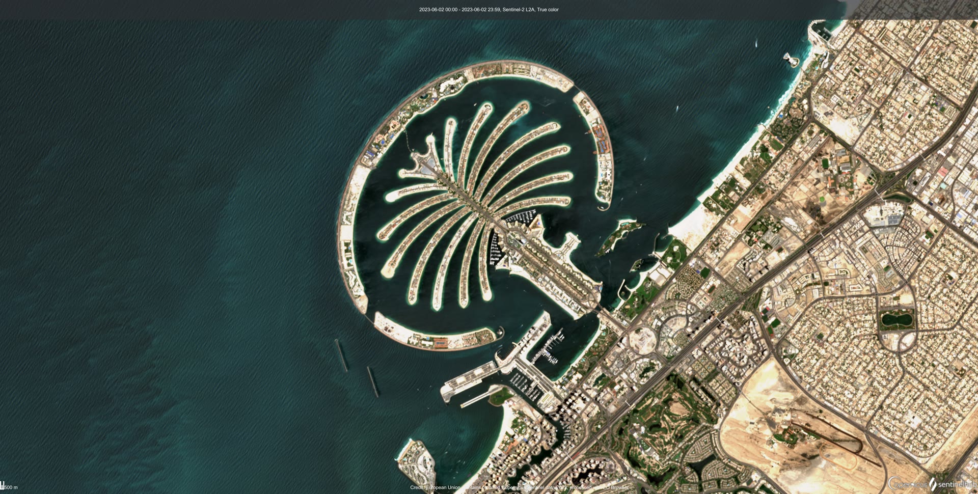 Palm Jumeirah — aerial view