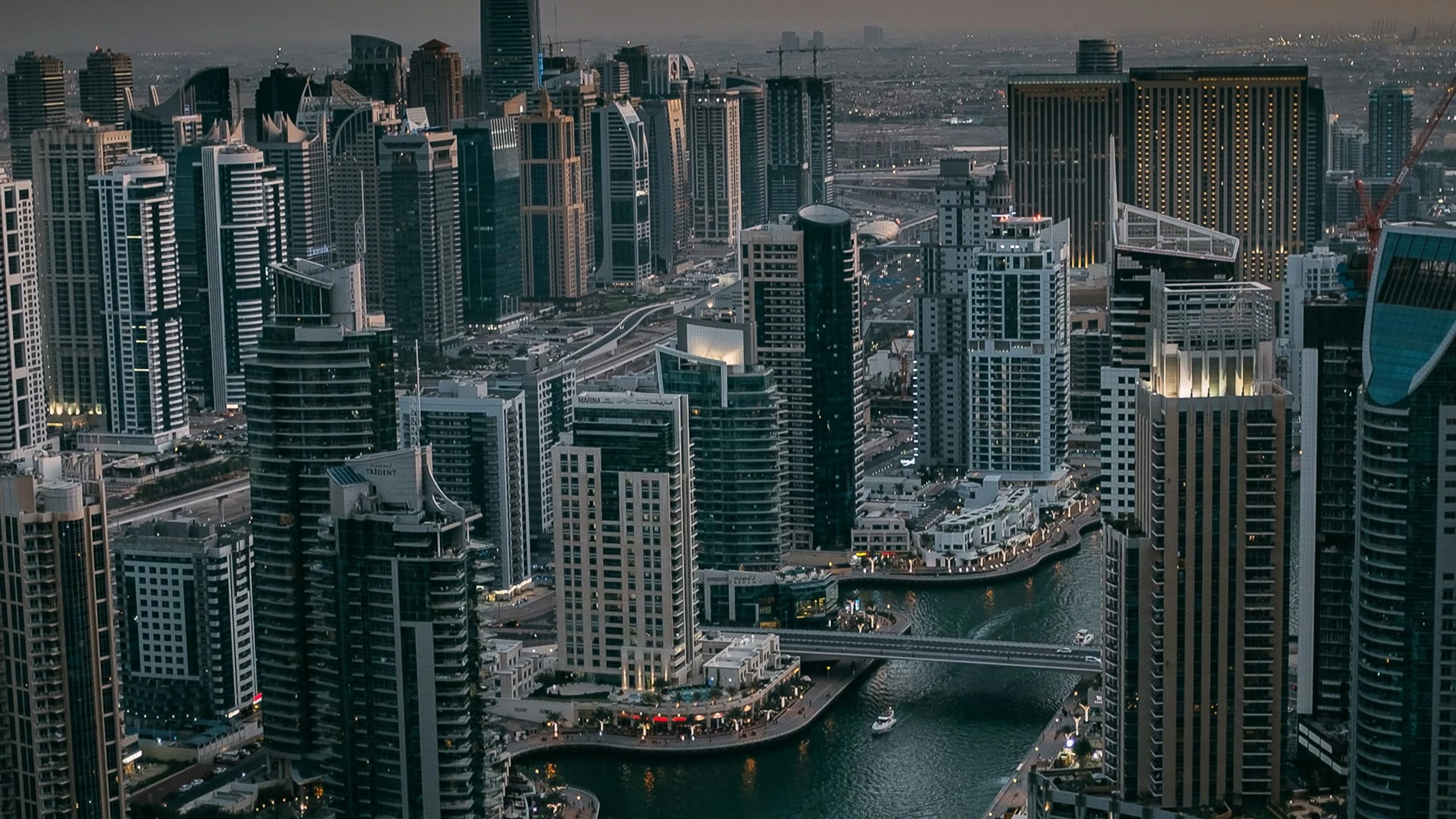 Dubai Marina — aerial view